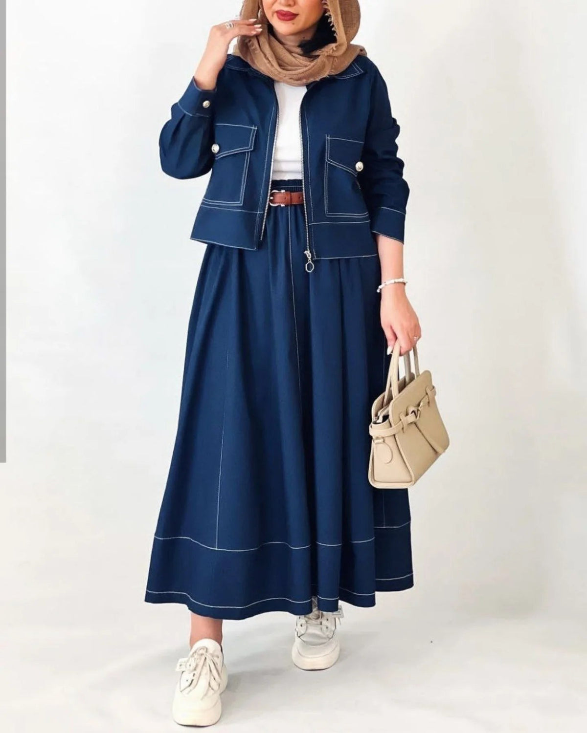 Ensemble Long Femme Jean Style Of The Season - Élégance Prestige Duo